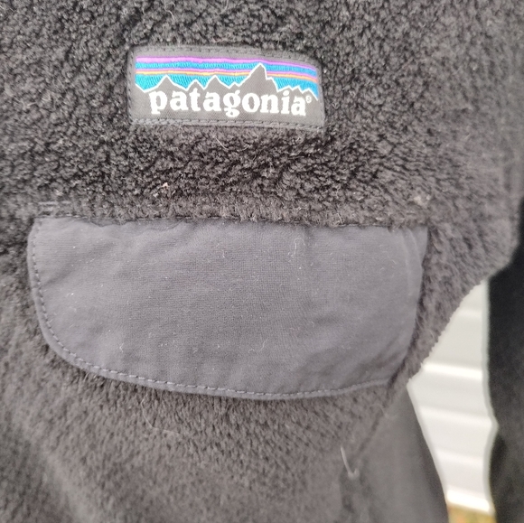 Patagonia Sweater Womens Small Black Re-Tool Snap-T Pullover Mock Neck - Picture 4 of 9